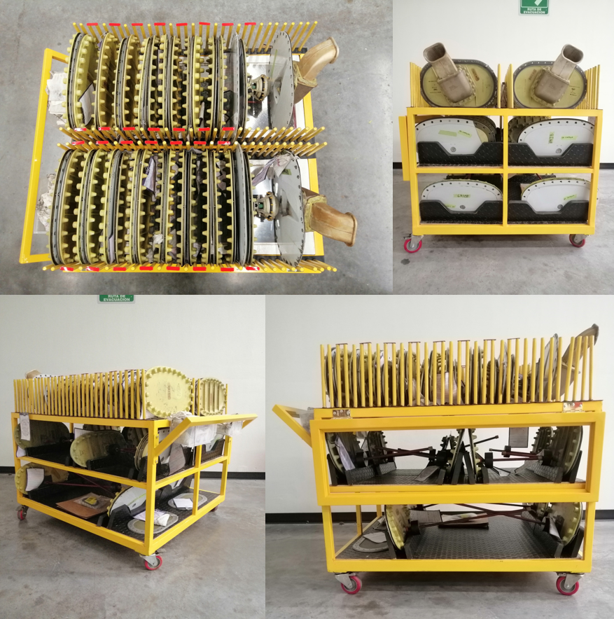 B757 Fuel Access Panel Rack